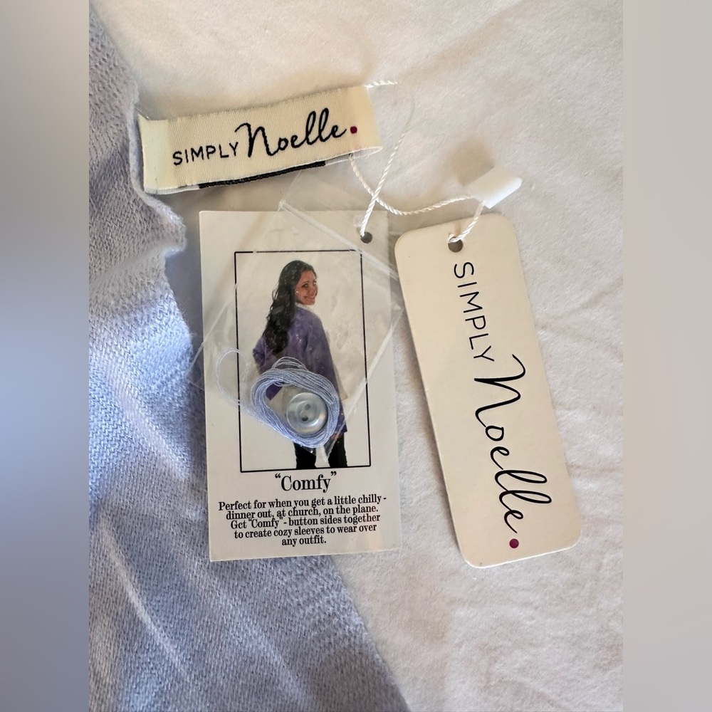 Convertible Light Blue Wrap by Noelle: Shawl Vest Poncho Scarf - Picture 5 of 10